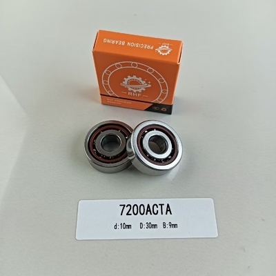 7200AC roulement à billes angulaire de contact 10*30*9mm avec angle de contact de 25° et joints ouverts
