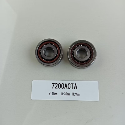7200AC roulement à billes angulaire de contact 10*30*9mm avec angle de contact de 25° et joints ouverts