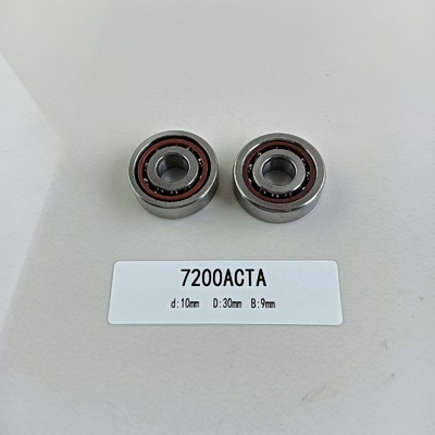 7200AC roulement à billes angulaire de contact 10*30*9mm avec angle de contact de 25° et joints ouverts