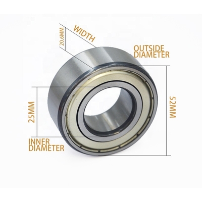 5205ZZ roulement à billes angulaire de contact 25*52*20,6 mm pour le canal de distribution au détail