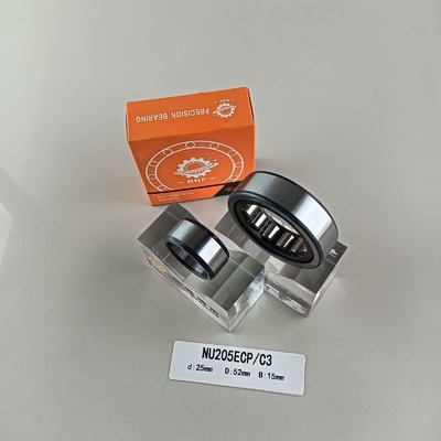Rameau à rouleaux cylindriques en une rangée de 25*52*15 mm pour lubrifier la graisse ou l'huile lubrifiée