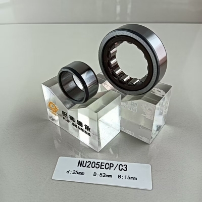 Rameau à rouleaux cylindriques en une rangée de 25*52*15 mm pour lubrifier la graisse ou l'huile lubrifiée
