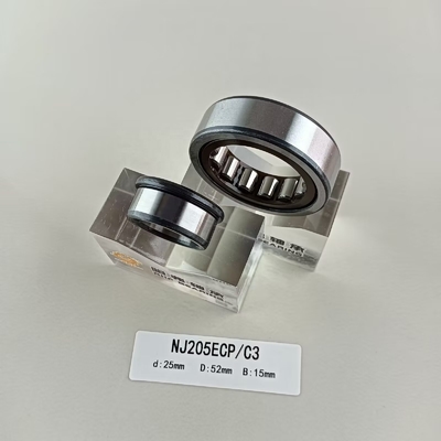 Rameau à rouleaux cylindriques en une rangée de 25*52*15 mm pour lubrifier la graisse ou l'huile lubrifiée