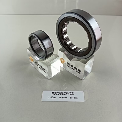 NU/NJ/NF208ECP roulement à rouleaux cylindriques 40*80*18 mm pour l'industrie pharmaceutique