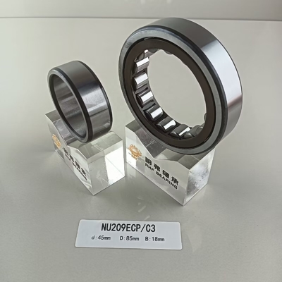 Rameau à rouleaux cylindriques à une rangée unique de 45*85*19 mm NU/NJ/NF209ECP pour machines lourdes