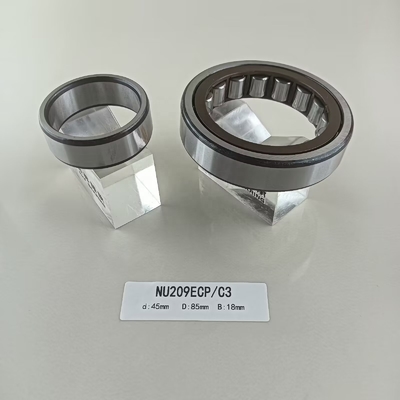 Rameau à rouleaux cylindriques à une rangée unique de 45*85*19 mm NU/NJ/NF209ECP pour machines lourdes
