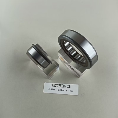 35*72*17mm NU/NJ/NF207ECP roulement à rouleaux cylindriques lubrifiés par graisse ou huile