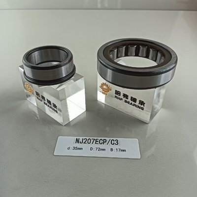 35*72*17mm NU/NJ/NF207ECP roulement à rouleaux cylindriques lubrifiés par graisse ou huile