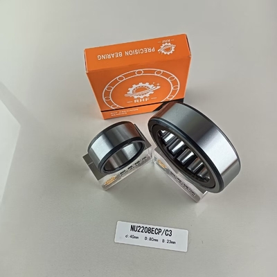 Acier chrome Gcr15 NU/NJ/NF2208ECP roulement à rouleaux cylindriques 40*80*23 mm pour l'industrie