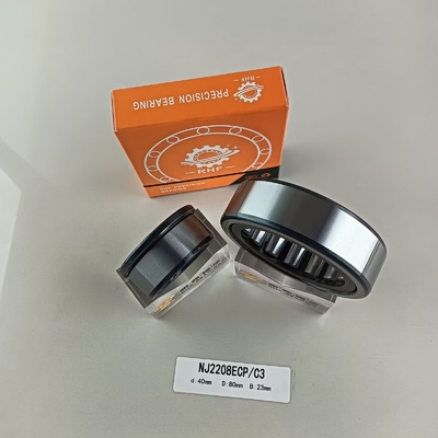 Acier chrome Gcr15 NU/NJ/NF2208ECP roulement à rouleaux cylindriques 40*80*23 mm pour l'industrie