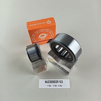 Rameau à rouleaux cylindriques de 25*62*24 mm NU/NJ/NF2305ECP avec structure cylindrique