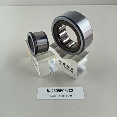 Rameau à rouleaux cylindriques de 25*62*24 mm NU/NJ/NF2305ECP avec structure cylindrique
