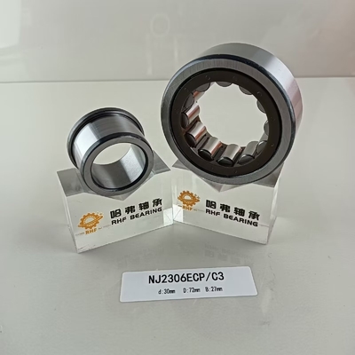Structure cylindrique en acier chrome Gcr15 NU/NJ/NF2306ECP roulement à rouleaux 30*72*37mm