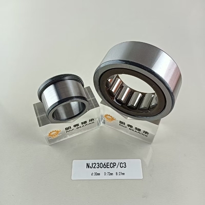 Structure cylindrique en acier chrome Gcr15 NU/NJ/NF2306ECP roulement à rouleaux 30*72*37mm