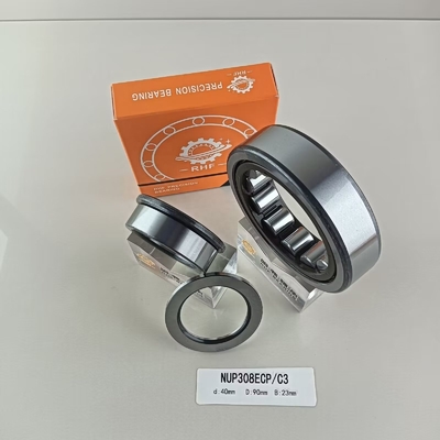 Rameau à rouleaux cylindriques à une rangée NUP308ECP 40*90*23 mm pour lubrifiants à base de graisse ou d'huile