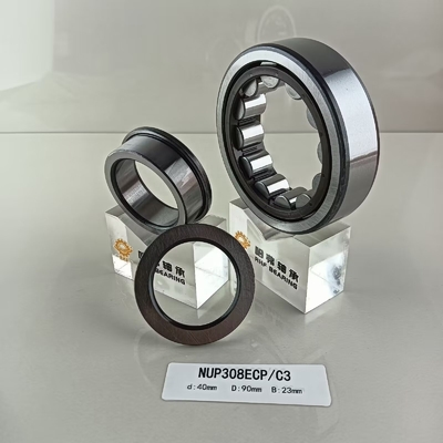 Rameau à rouleaux cylindriques à une rangée NUP308ECP 40*90*23 mm pour lubrifiants à base de graisse ou d'huile