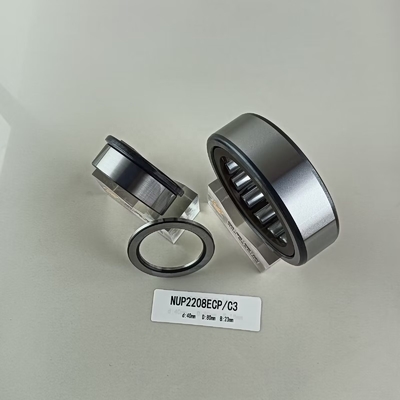 Rameau à rouleaux cylindriques en acier chrome Gcr15 NUP2208ECP pour applications lourdes